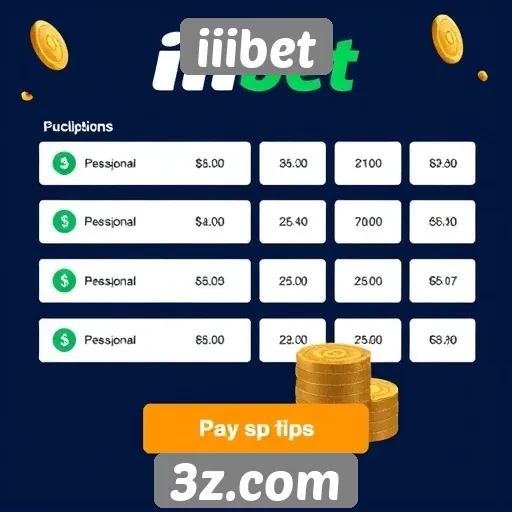 Comparativo de pagamentos e saques no iiibet